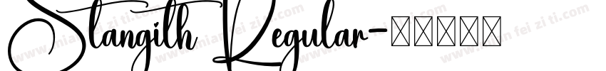 Stangith Regular字体转换